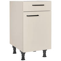 SCHUBKASTENUNTERSCHRANK 45/87/56 cm  in Sandfarben  - Sandfarben/Schwarz, MODERN, Holzwerkstoff/Metall (45/87/56cm) - Nobilia