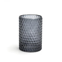 ZAHNPUTZBECHER Glas  - Transparent/Grau, Basics, Glas (7,3/10,3/7,3cm) - Sadena
