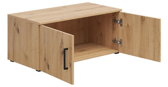 AUFSATZSCHRANK 80/35/40 cm  - Schwarz/Eiche Artisan, MODERN, Holzwerkstoff/Kunststoff (80/35/40cm) - Carryhome