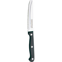 BRÖTCHENMESSER Küchenchef 22 cm  - Schwarz, KONVENTIONELL, Kunststoff/Metall (22cm) - Justinus