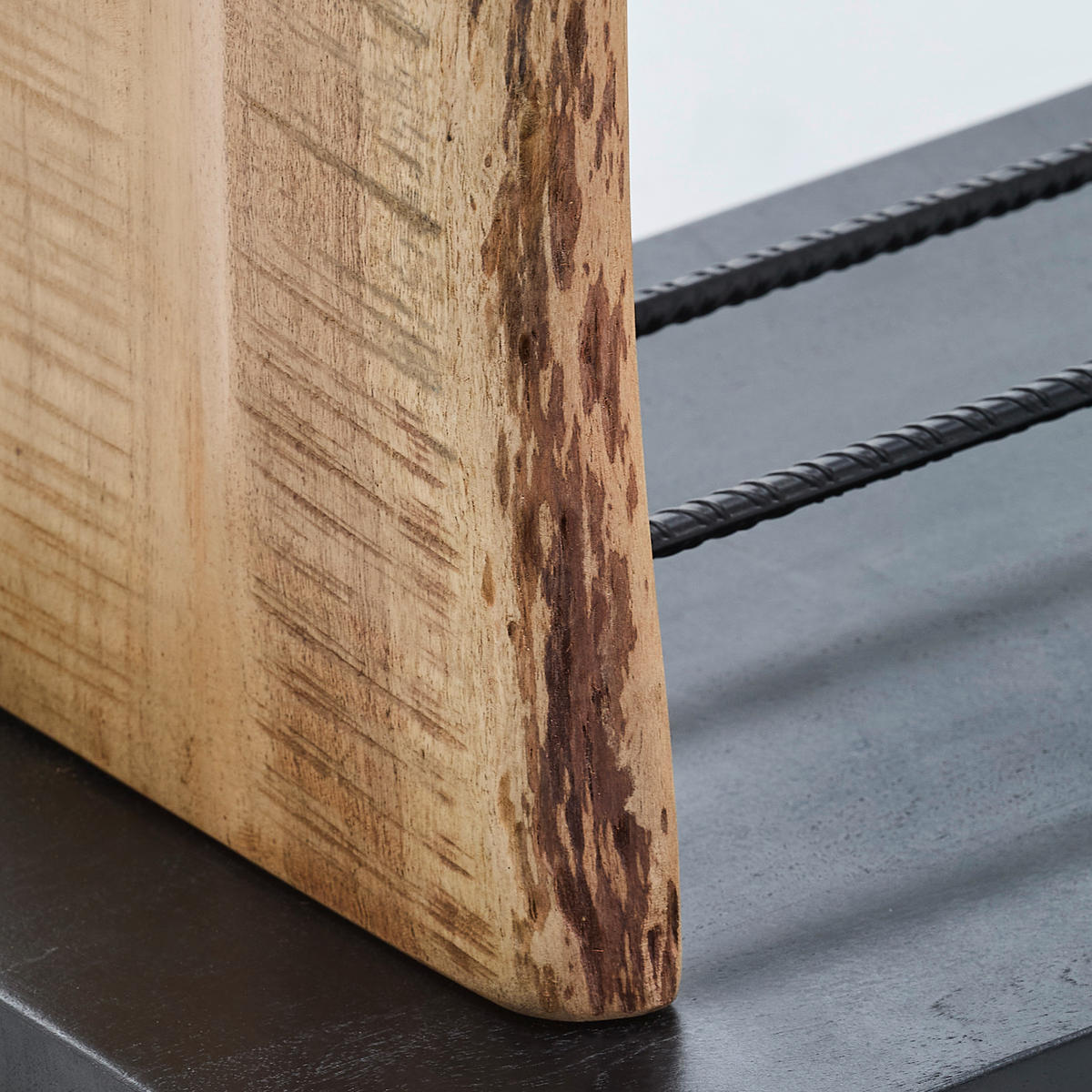 WEINREGAL   - Schwarz/Akaziefarben, LIFESTYLE, Holz/Metall (55/145/30cm) - Landscape