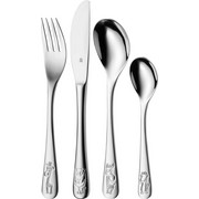 BESTECKSET 4-teilig Safari - Edelstahlfarben, Design, Metall - WMF