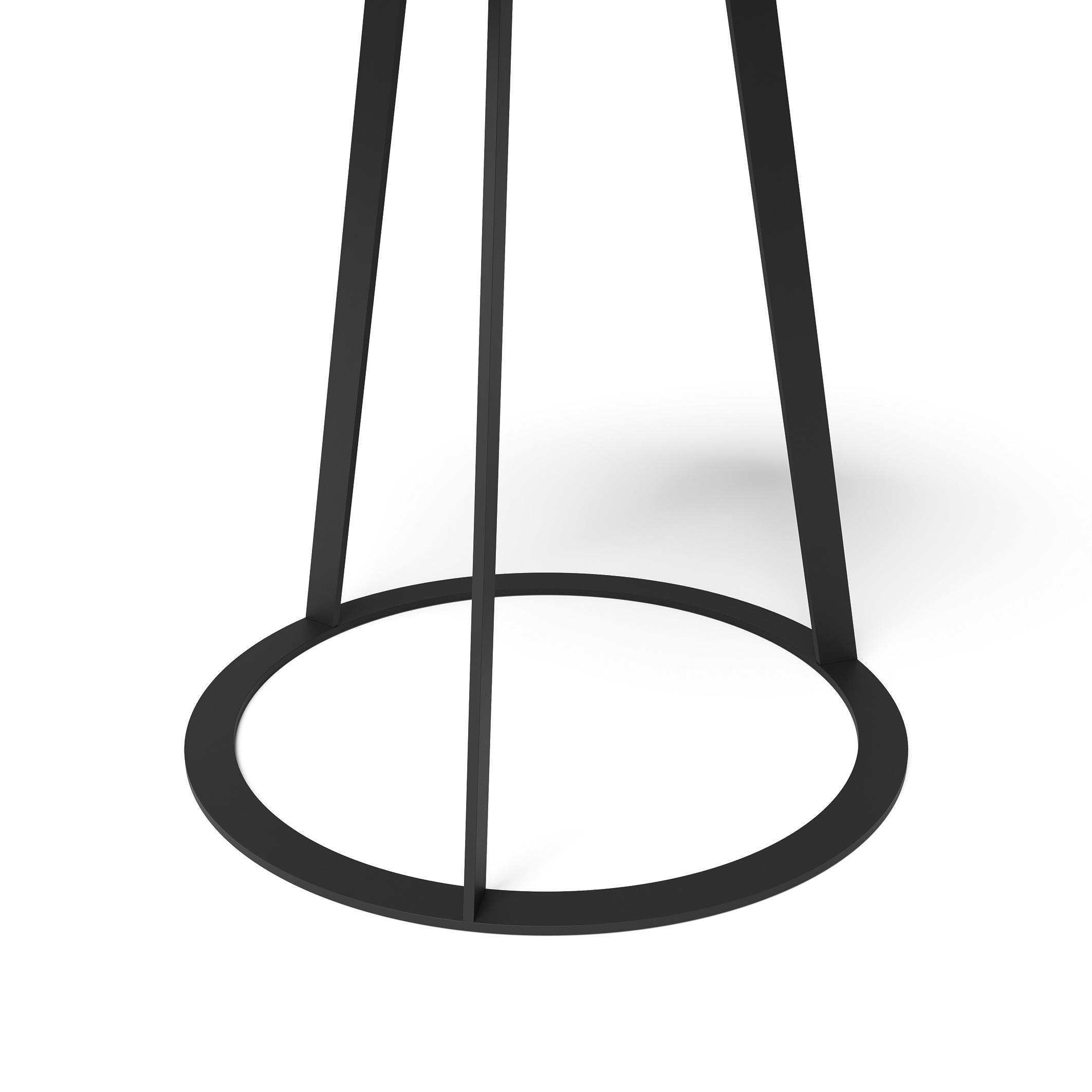 BEISTELLTISCH rund Anthrazit  - Anthrazit, Design, Metall (45/45/47cm) - Joop!