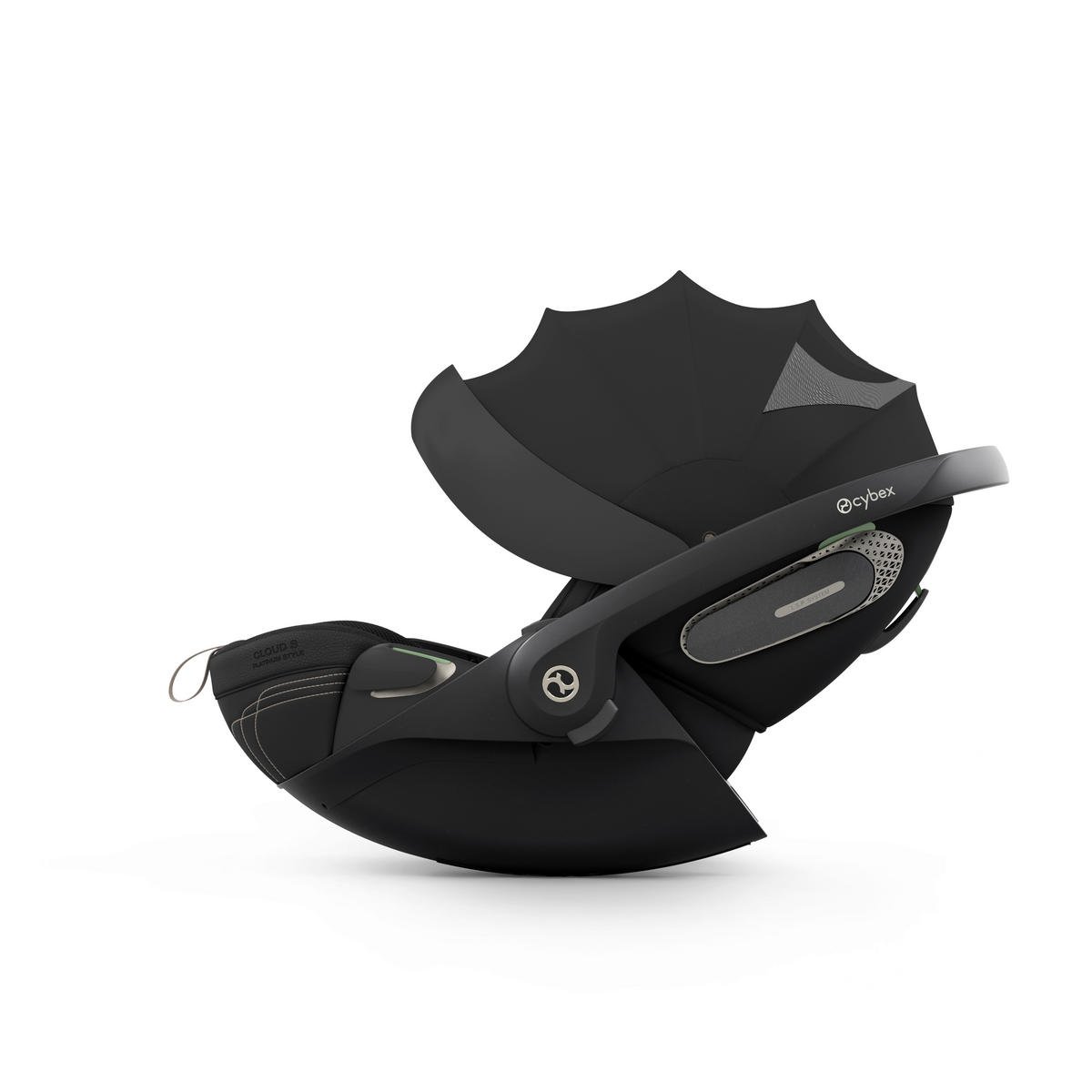 BABYSCHALE  Cloud S Style Sepia Black  - Schwarz, Basics, Kunststoff/Textil (72/44/37,5cm) - cybex PLATINUM