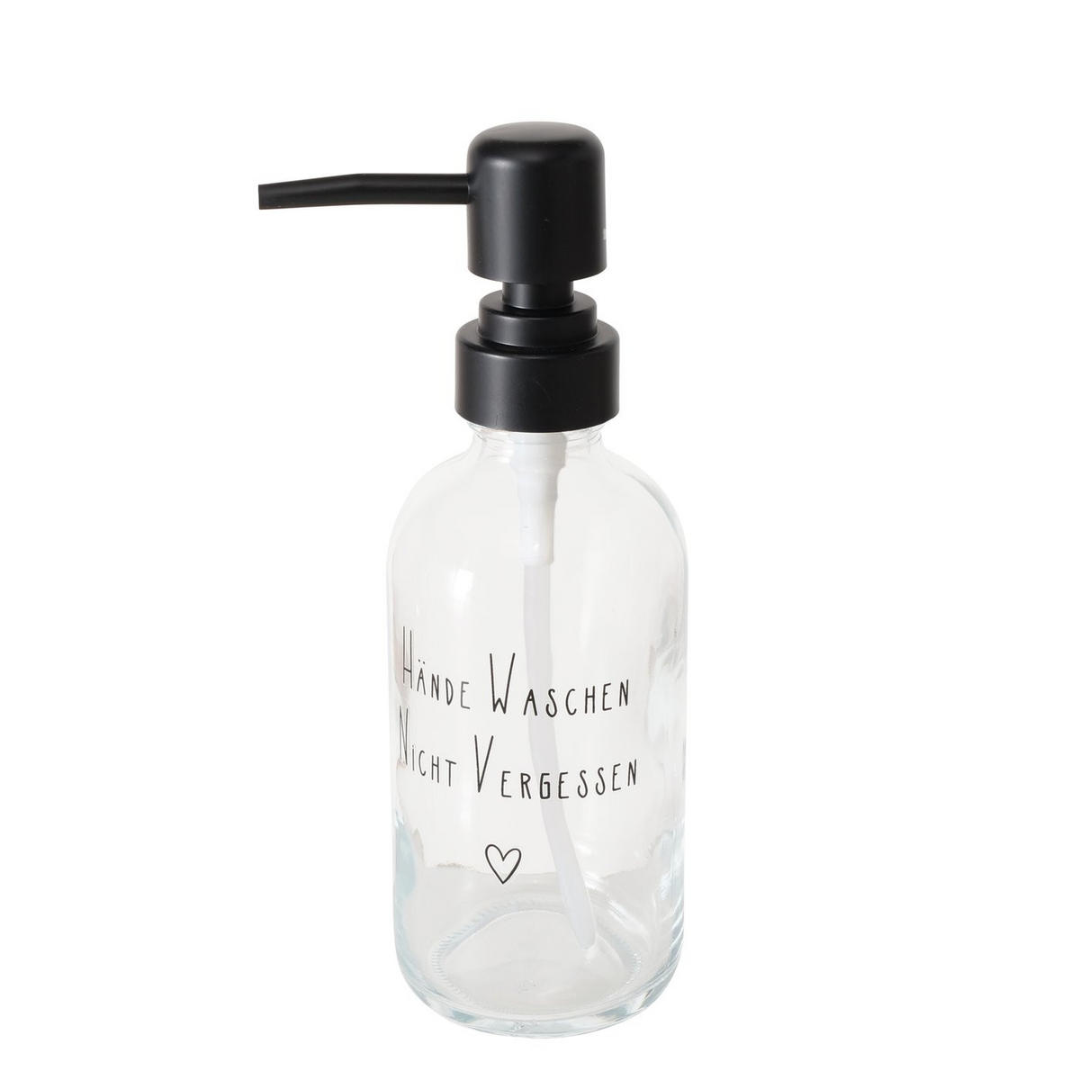SEIFENSPENDER Kunststoff, Glas  - Transparent/Schwarz, Basics, Glas/Kunststoff (9/6/19cm)