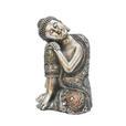 BUDDHA 15/23/14 cm  - Silberfarben, Basics, Kunststoff (15/23/14cm) - Ambia Home