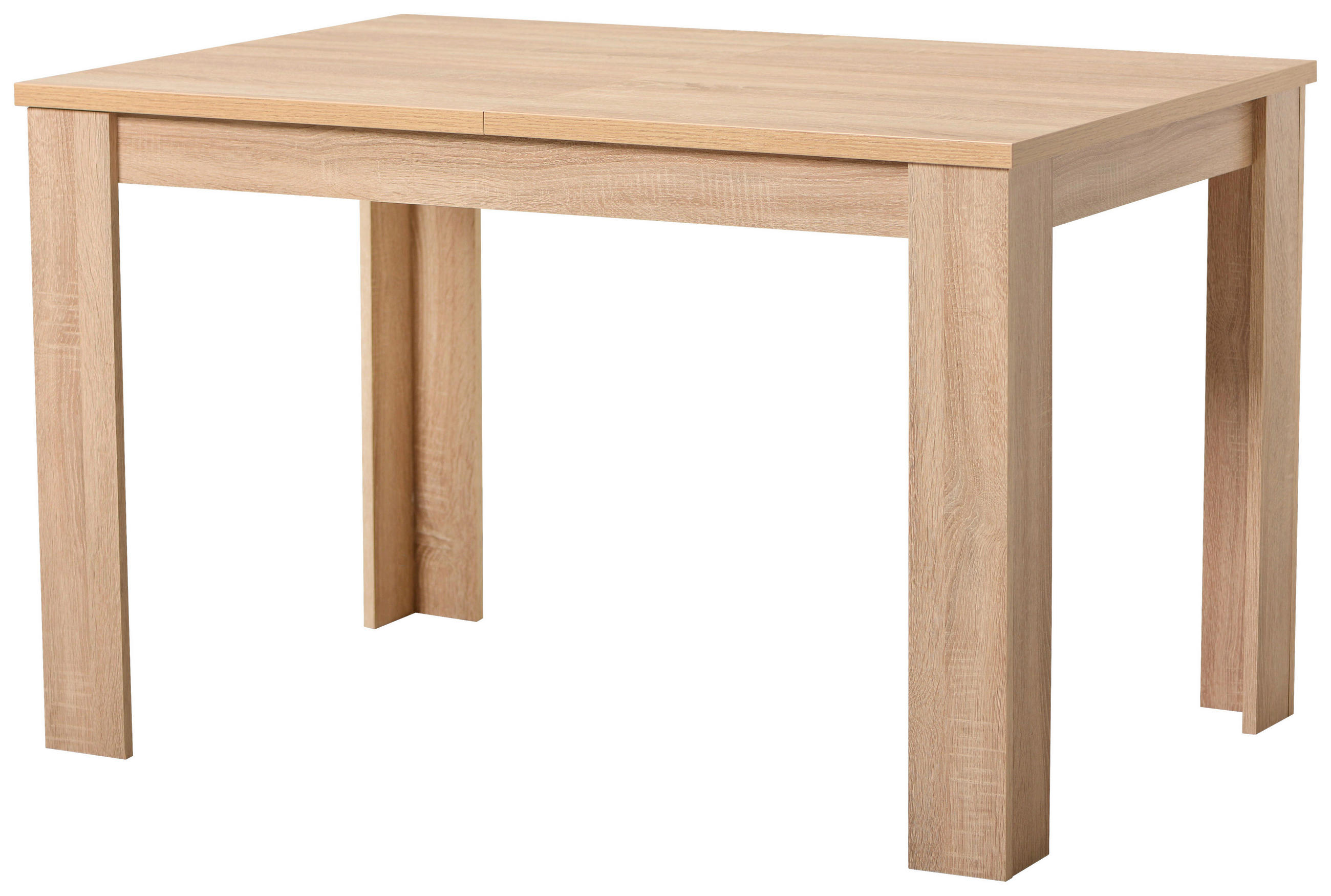 KIHÚZHATÓ ASZTAL - Sonoma tölgy, Basics, faalapú anyag (120-153/75/80cm) - Carryhome