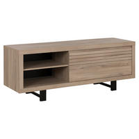 TV-ELEMENT Clay Holzwerkstoff Eichefarben  - Eichefarben/Schwarz, MODERN, Holzwerkstoff (160/60/48cm) - MID.YOU