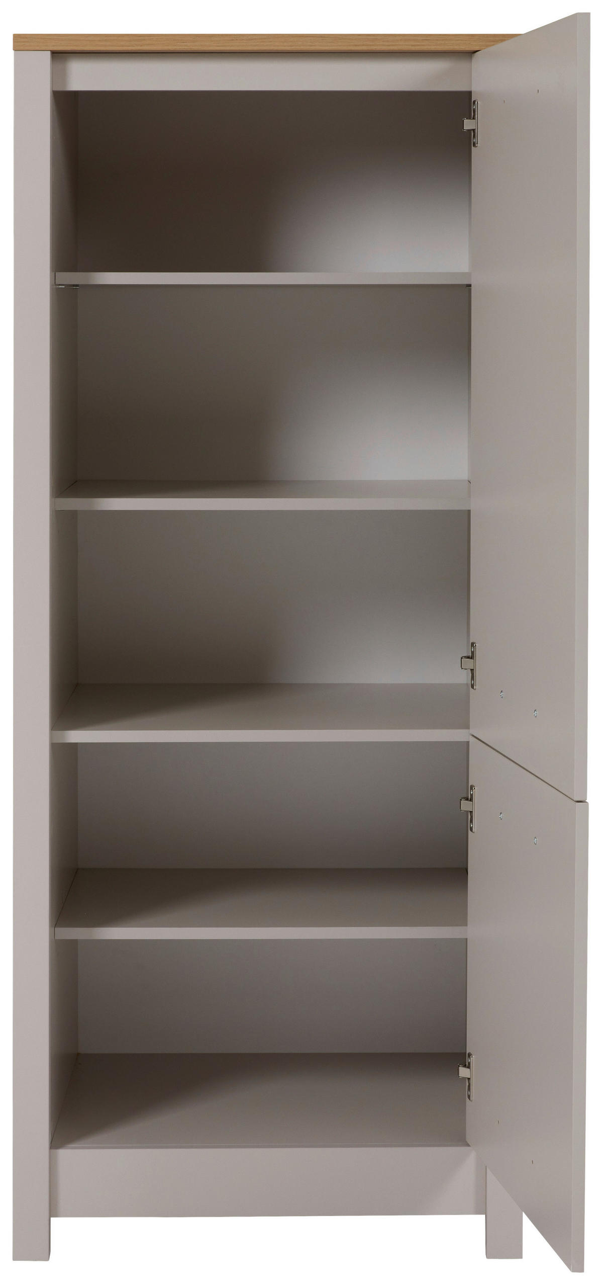 GERÄTEUMBAUSCHRANK 70/167/60 cm  in Kaschmir, Eiche Artisan  - Kaschmir/Silberfarben, ROMANTIK / LANDHAUS, Holzwerkstoff/Metall (70/167/60cm) - home24