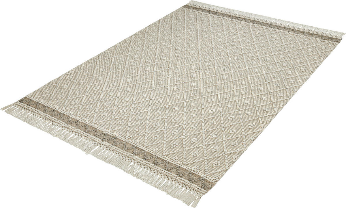 COVOR ȚESUT DE MÂNĂ  Sylt   - argintiu/bej, Natur, textil (160/230cm) - Linea Natura