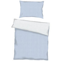 BETTWÄSCHE Makosatin 140/200 cm  - Hellblau, KONVENTIONELL, Textil (140/200cm) - Kaeppel