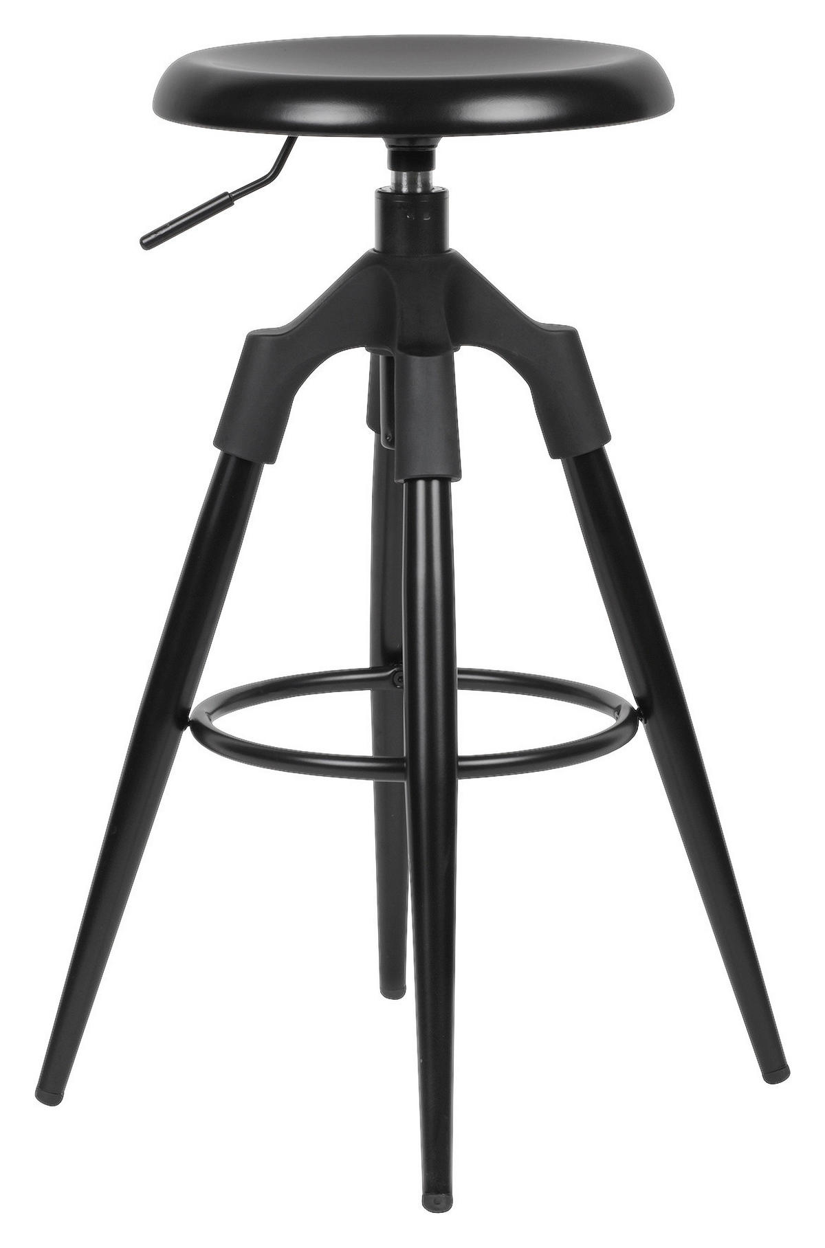 BARHOCKERMetall Schwarz  - Schwarz, Trend, Metall (53/72/53cm) - MID.YOU