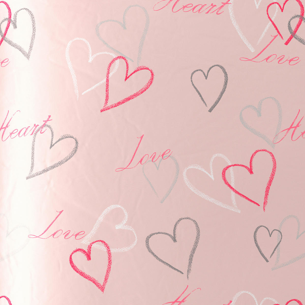 POSTELJINA SA DVA LICA HEART 140/200 cm saten ružičasta  - ružičasta, Trendi, tekstil (140/200cm) - Esposa