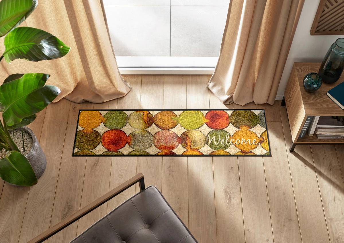 LÄUFER 35/120 cm Charming Path Beige  - Beige, Trend, Kunststoff/Textil (35/120cm) - wash+dry