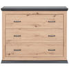SKÖTBORD Benton 110/89,5/43 cm  - mörkgrå/antracit, Natur, trämaterial/plast (110/89,5/43cm) - My Baby Lou