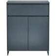 KOMMODE  in 80/103/38 cm  - Anthrazit/Schwarz, KONVENTIONELL, Holzwerkstoff/Metall (80/103/38cm) - Carryhome