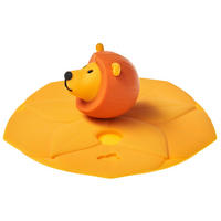 SILIKONDECKEL  - Gelb/Braun, Trend, Kunststoff (9,20/5,20/9,30cm) - Leonardo