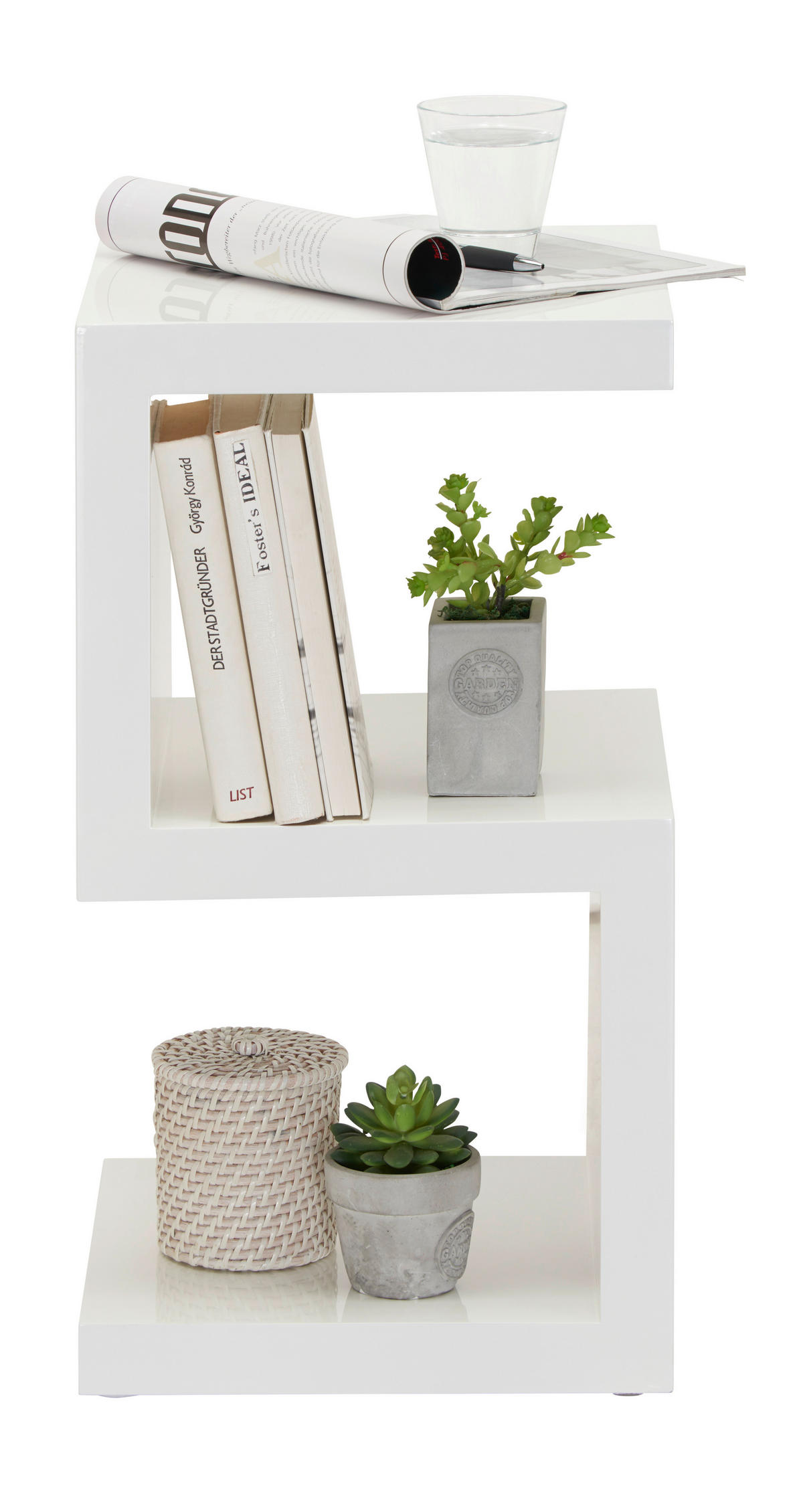 BEISTELLTISCH in Holzwerkstoff 32/32/59 cm  - Weiss, Trend, Holzwerkstoff (32/32/59cm) - Xora