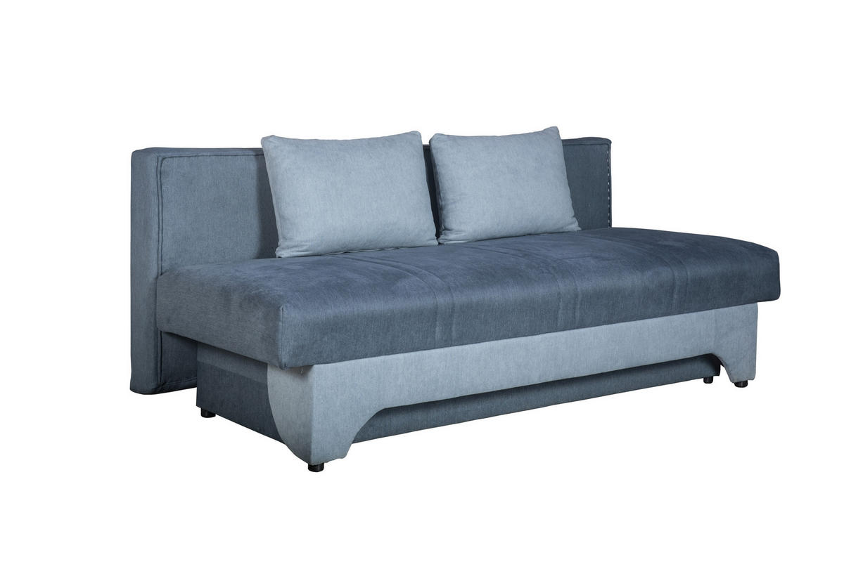 TROSJED drvo, metal, tekstil, karton  plava, svijetlo plava    - plava/svijetlo plava, Design, karton/drvo (200/85/100cm) - Boxxx