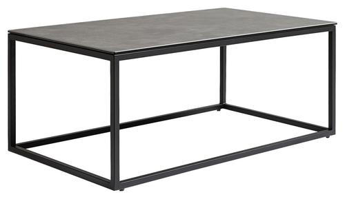 COUCHTISCH ESG 100/60/42 cm rechteckig Grau, Schwarz  - Schwarz/Grau, Design, Glas/Keramik (100/60/42cm) - Novel