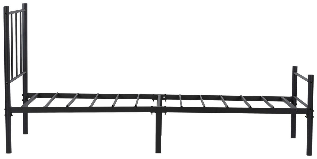 METALLBETT 90/200 cm  in Schwarz  - Schwarz, Basics, Metall (90/200cm) - Boxxx