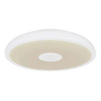 DECKENLEUCHTE 28/5,5 cm   - Opal/Weiß, Basics, Kunststoff (28/5,5cm) - Globo