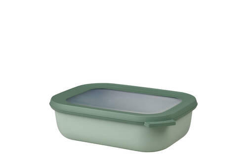 VORRATSDOSE CIRQULA 1,0 L  - Transparent/Salbeigrün, KONVENTIONELL, Kunststoff (22/19/17cm) - Mepal