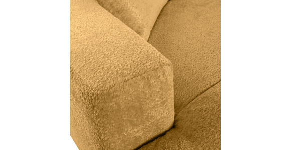 BIGSOFA Chenille Senfgelb  - Senfgelb/Schwarz, MODERN, Kunststoff/Textil (234/66/178cm) - Carryhome
