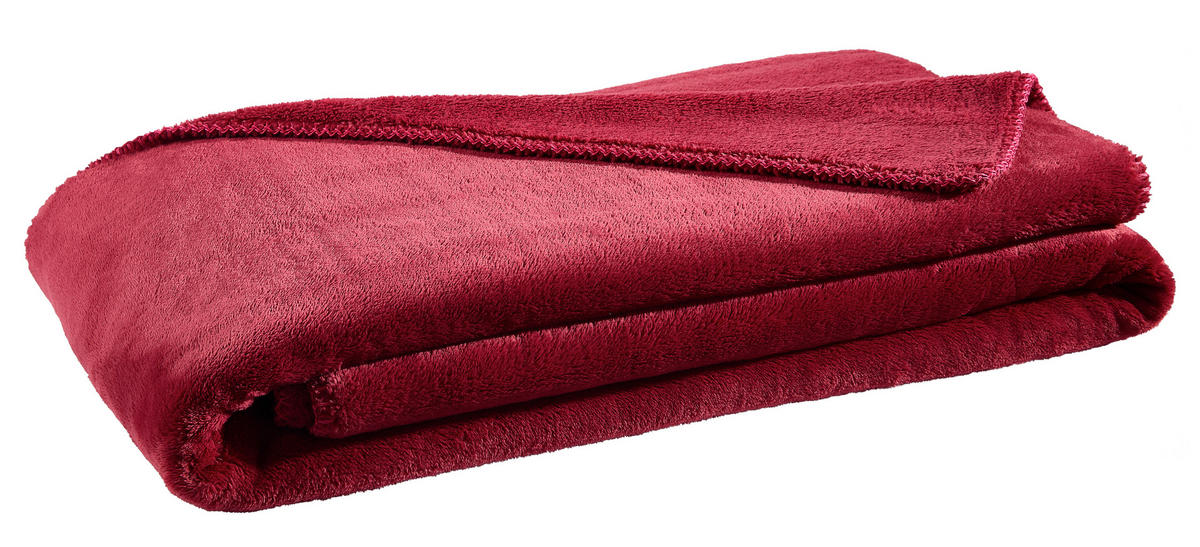 ODEJA  SOFTY  140/190 cm       bordo  - bordo, Basics, tekstil (140/190cm) - Zoeppritz