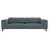 3-SITZER-SOFA  in Cord Graphitfarben  - Schwarz/Graphitfarben, KONVENTIONELL, Textil/Metall (237/75/104cm) - Carryhome