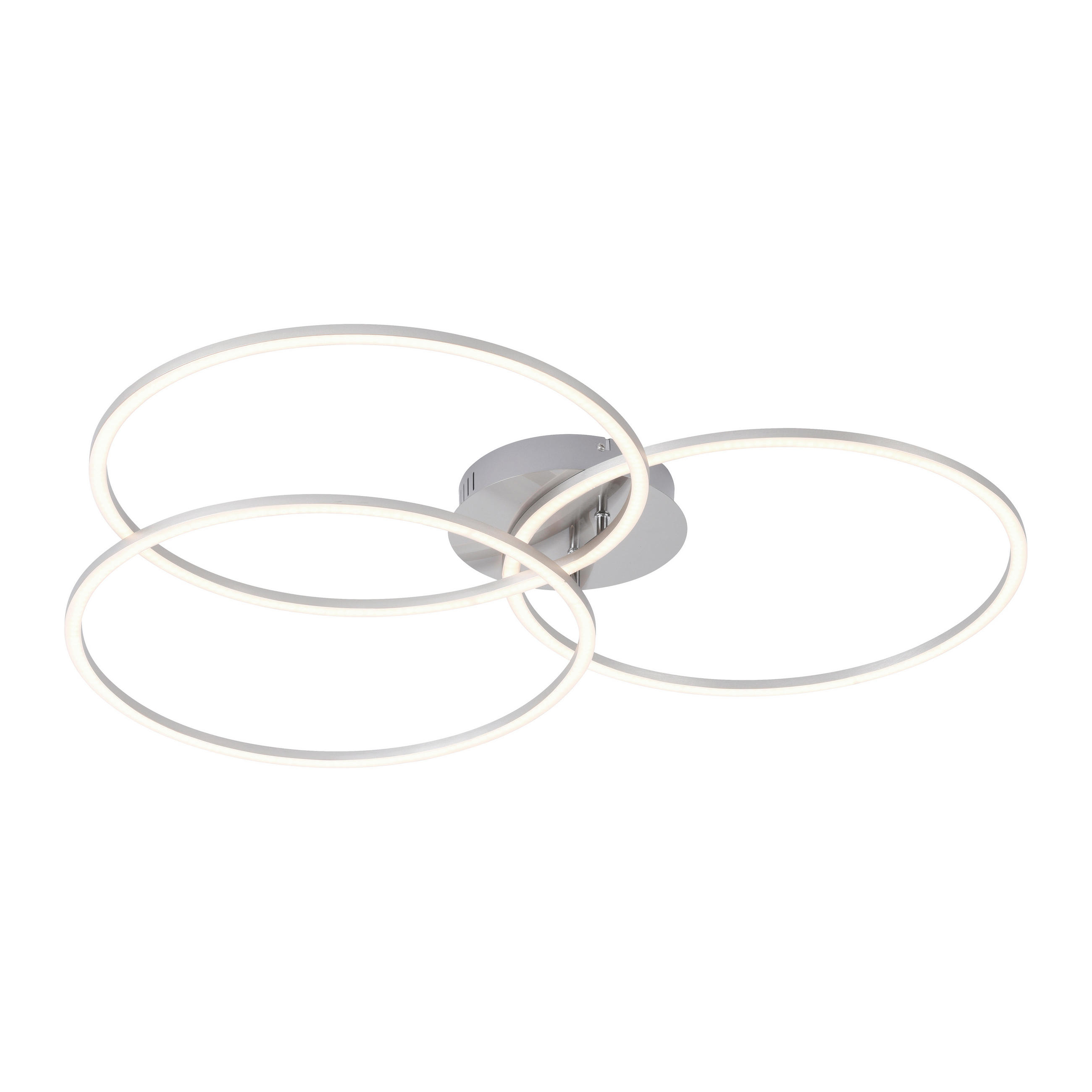 LED-DECKENLEUCHTE Ivanka 79/76/9 cm   - Chromfarben, Design, Kunststoff/Metall (79/76/9cm)