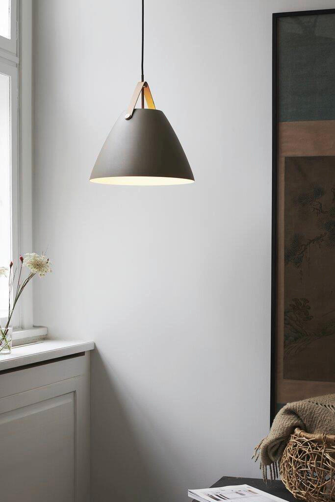 HÄNGELEUCHTE STRAP 36/37 cm   - Braun, Design, Metall (36/37cm) - Nordlux