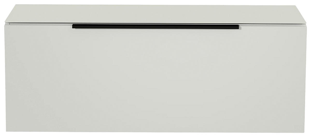 LOWBOARD  in 110/56/45 cm  - Schwarz/Weiß, Design, Glas/Holzwerkstoff (110/56/45cm) - Moderano