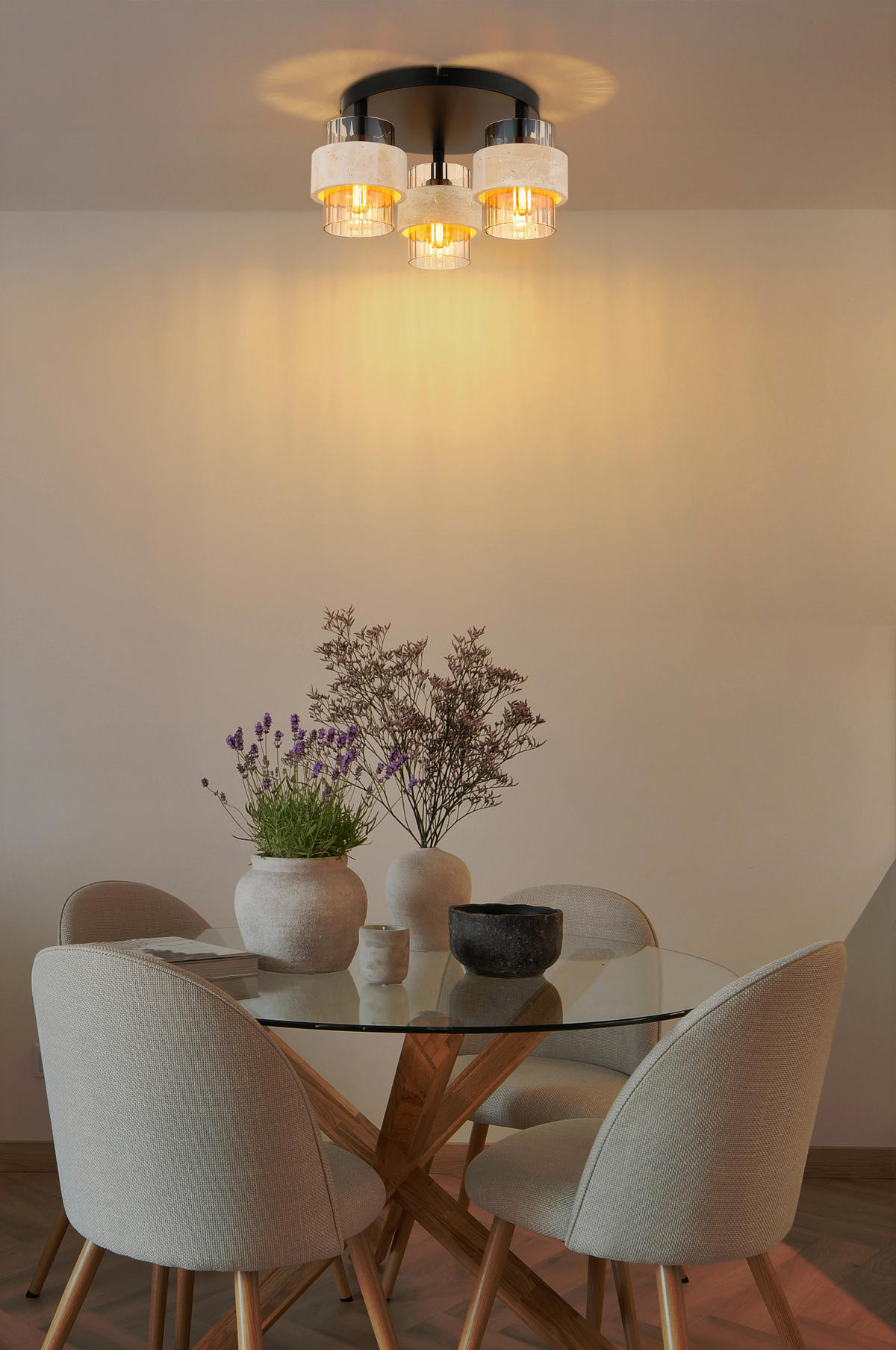 TAKLAMPA Daren 37,5/20,5 cm  - orange/beige, Basics, metall/glas (37,5/20,5cm)