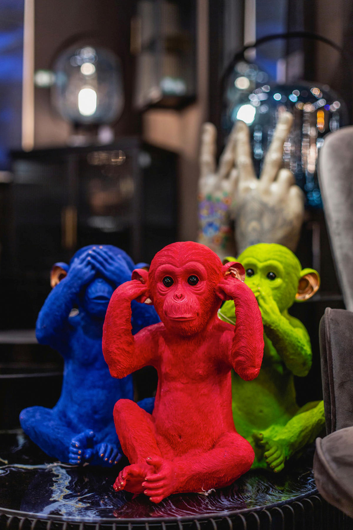 SPARDOSE - Blau/Goldfarben, Trend, Kunststoff (24/35/25cm) - Kare-Design