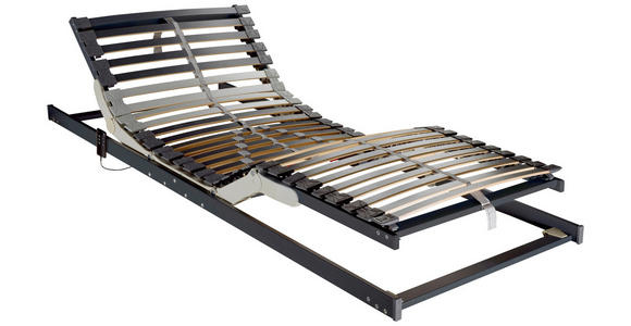 ELEKTRISCHER LATTENROST 90/210 cm  - Anthrazit/Silberfarben, Basics, Holz/Kunststoff (90/210cm) - Novel