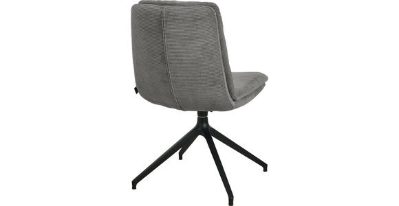 STUHL - Schwarz/Grau, Design, Textil/Metall (49/90/68cm) - Johann Jakob