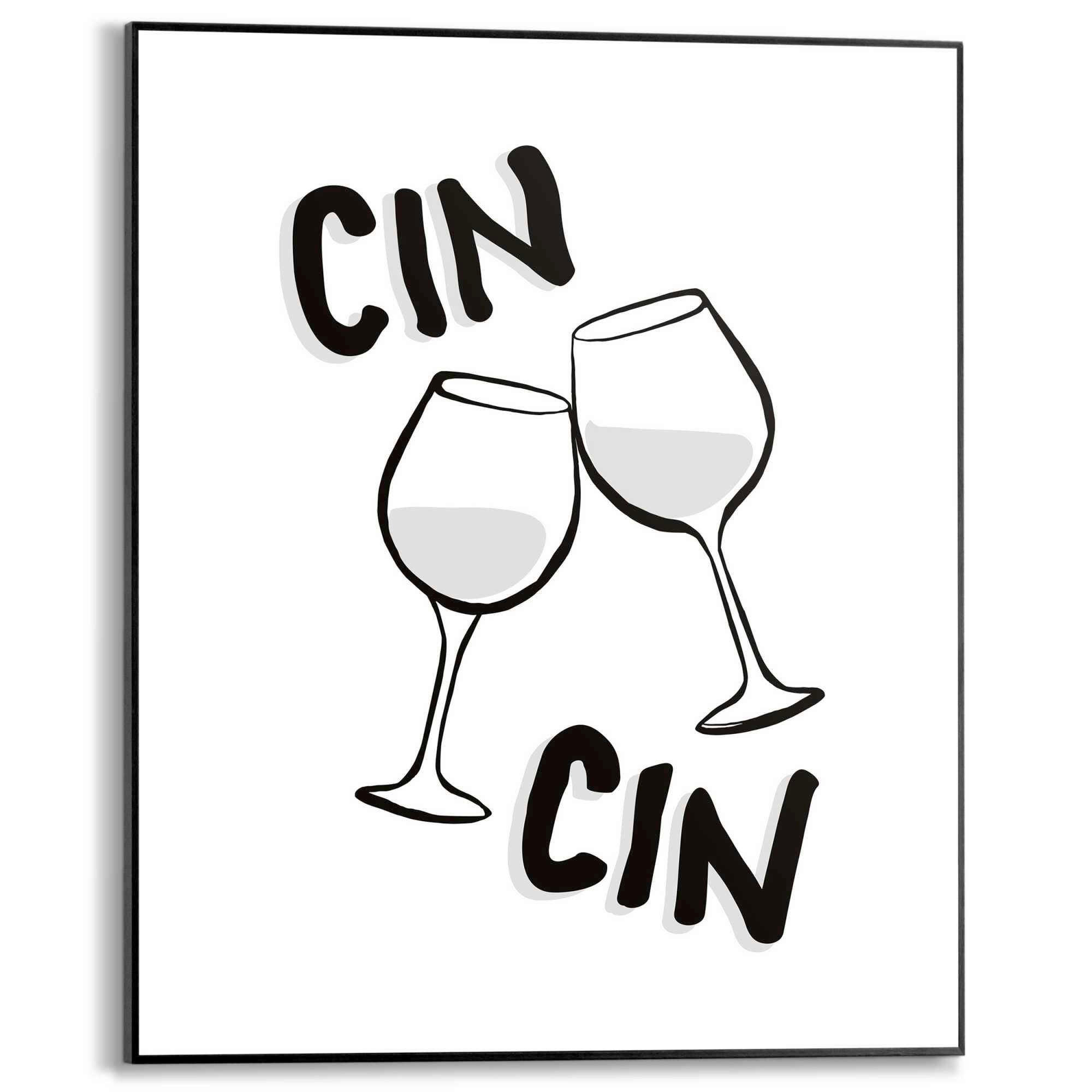 BILD 40/50 cm  - Schwarz, Trend, Holzwerkstoff (40/50cm) - Reinders!