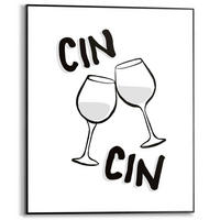 BILD 40/50 cm  - Schwarz, Trend, Holzwerkstoff (40/50cm) - Reinders!