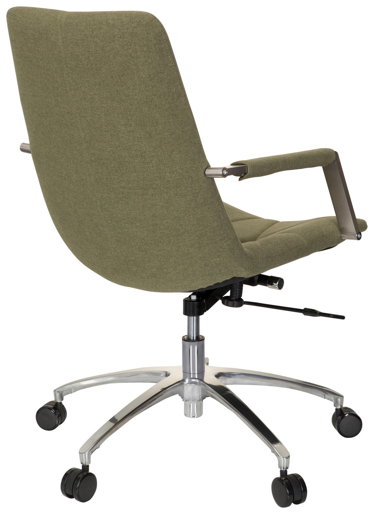 OTOČNÁ ŽIDLE, plochá tkanina, zelená - zelená/barvy hliníku, Moderní, kov/textil (57/100/75cm) - MID.YOU