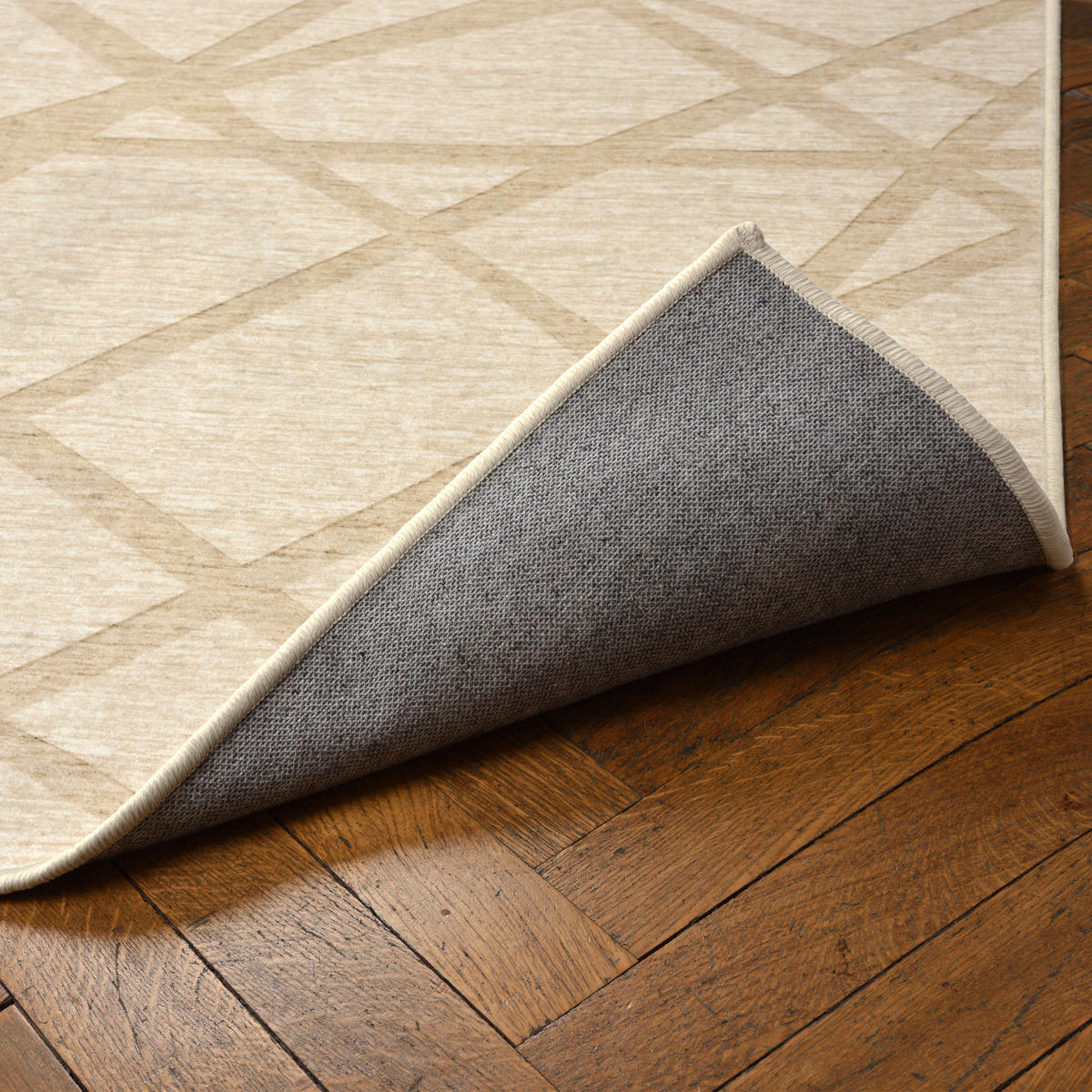 FLACHWEBETEPPICH 160/230 cm LIVING-URBAN Honig, Beige  - Beige/Honig, Design, Kunststoff/Textil (160/230cm) - Lindorug