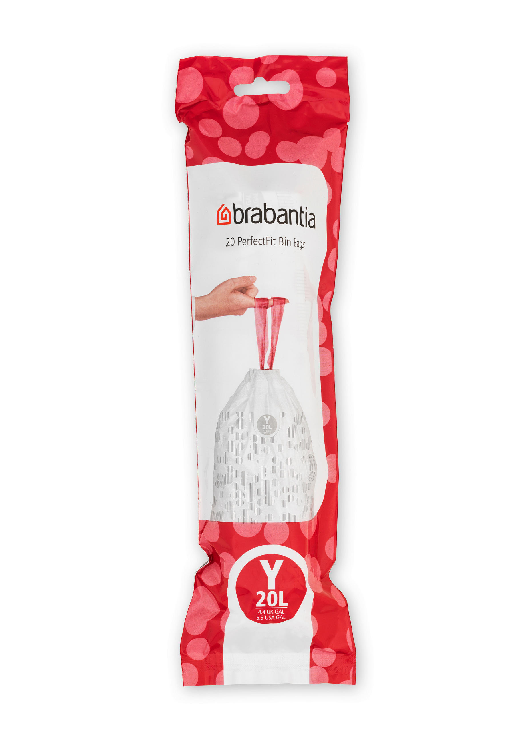SZEMETESZSÁK  - fehér, Basics, műanyag (20Ll) - Brabantia