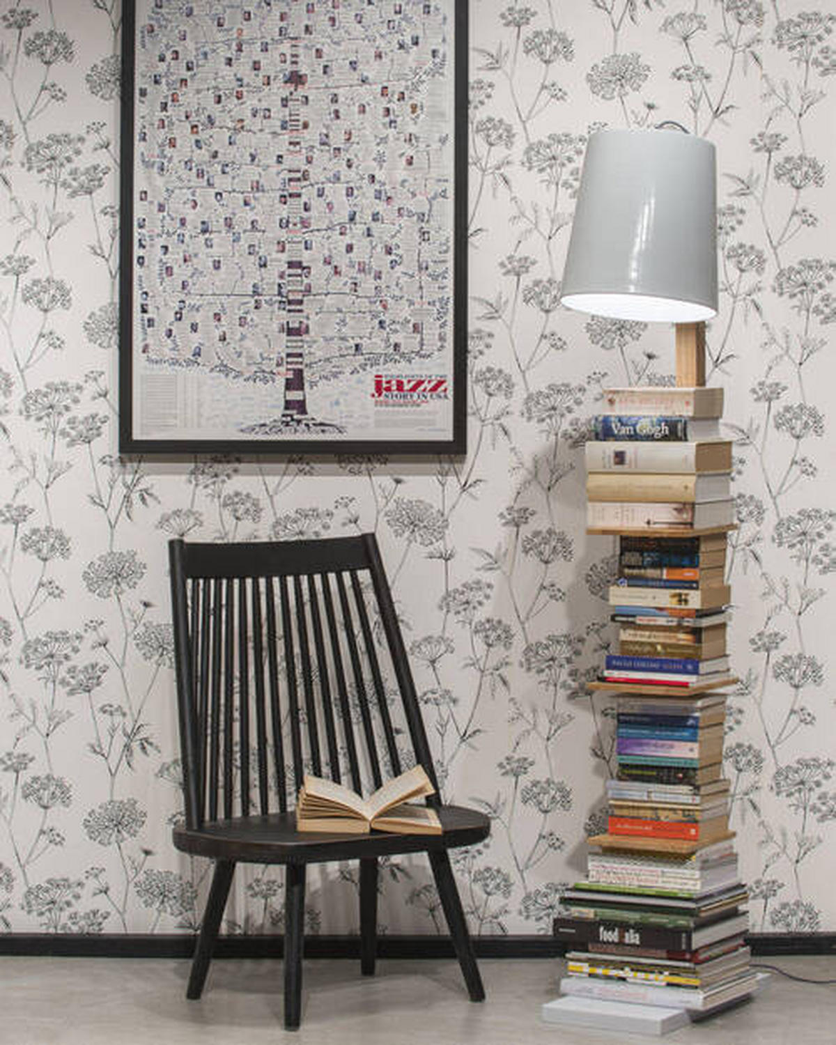 STEHLEUCHTE  30/168/49 cm   - Weiß, Design, Holz/Metall (30/168/49cm) - It's about Romi