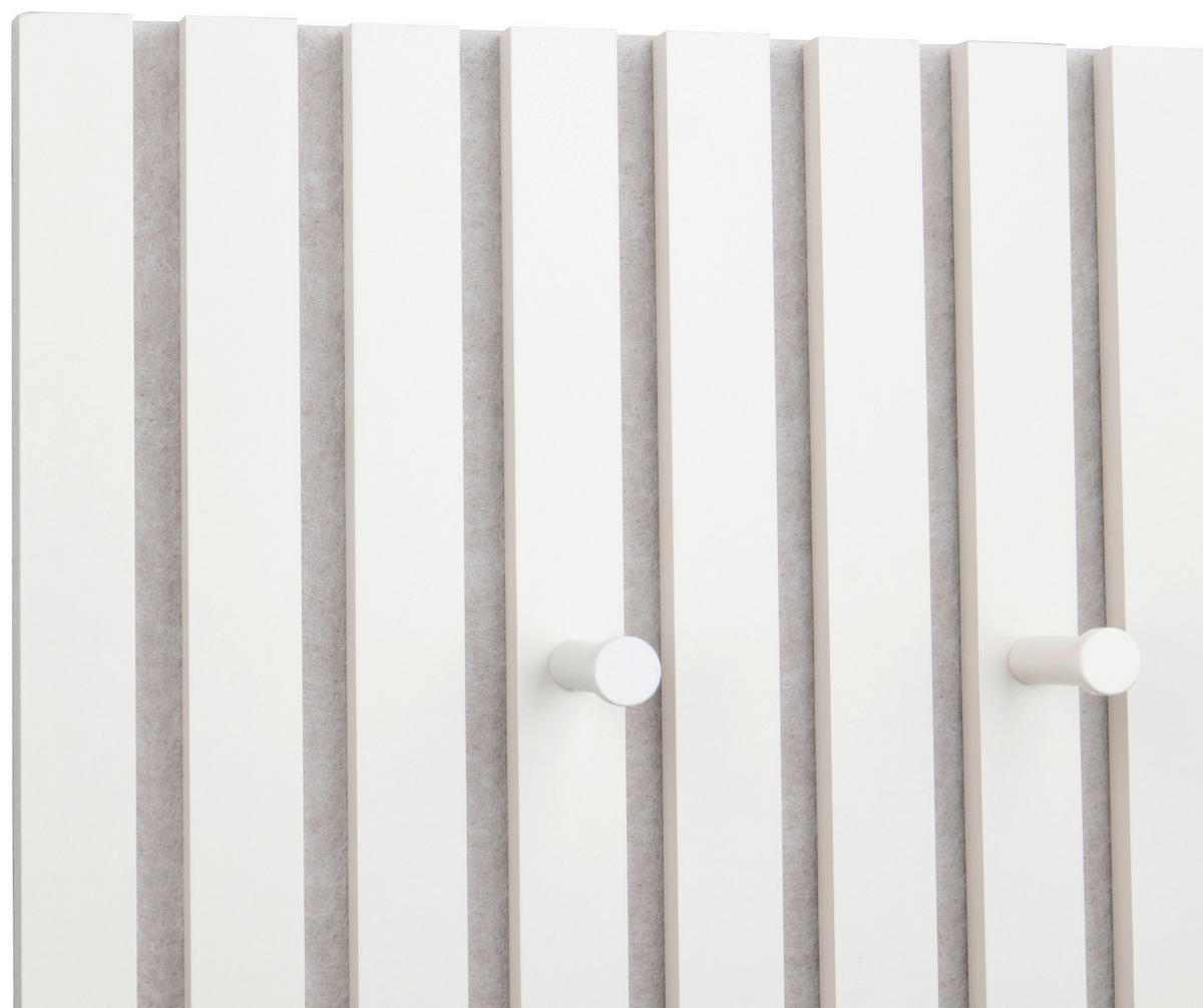 GARDEROBENPANEEL  in 50/125/7 cm  - Sandfarben, MODERN, Holzwerkstoff/Textil (50/125/7cm)