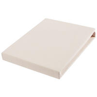 SPANNBETTTUCH FLORENZ Jersey  - Creme, Basics, Textil (90-100/200-220cm) - Novel