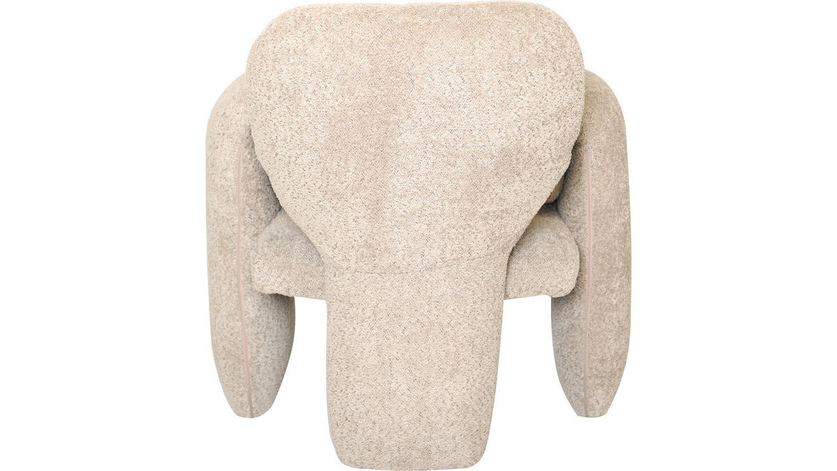 FÅTÖLJ i trä, textil brun, beige  - beige/aluminiumfärg, Design, metall/trä (76/84,50/79,50cm) - Best Price