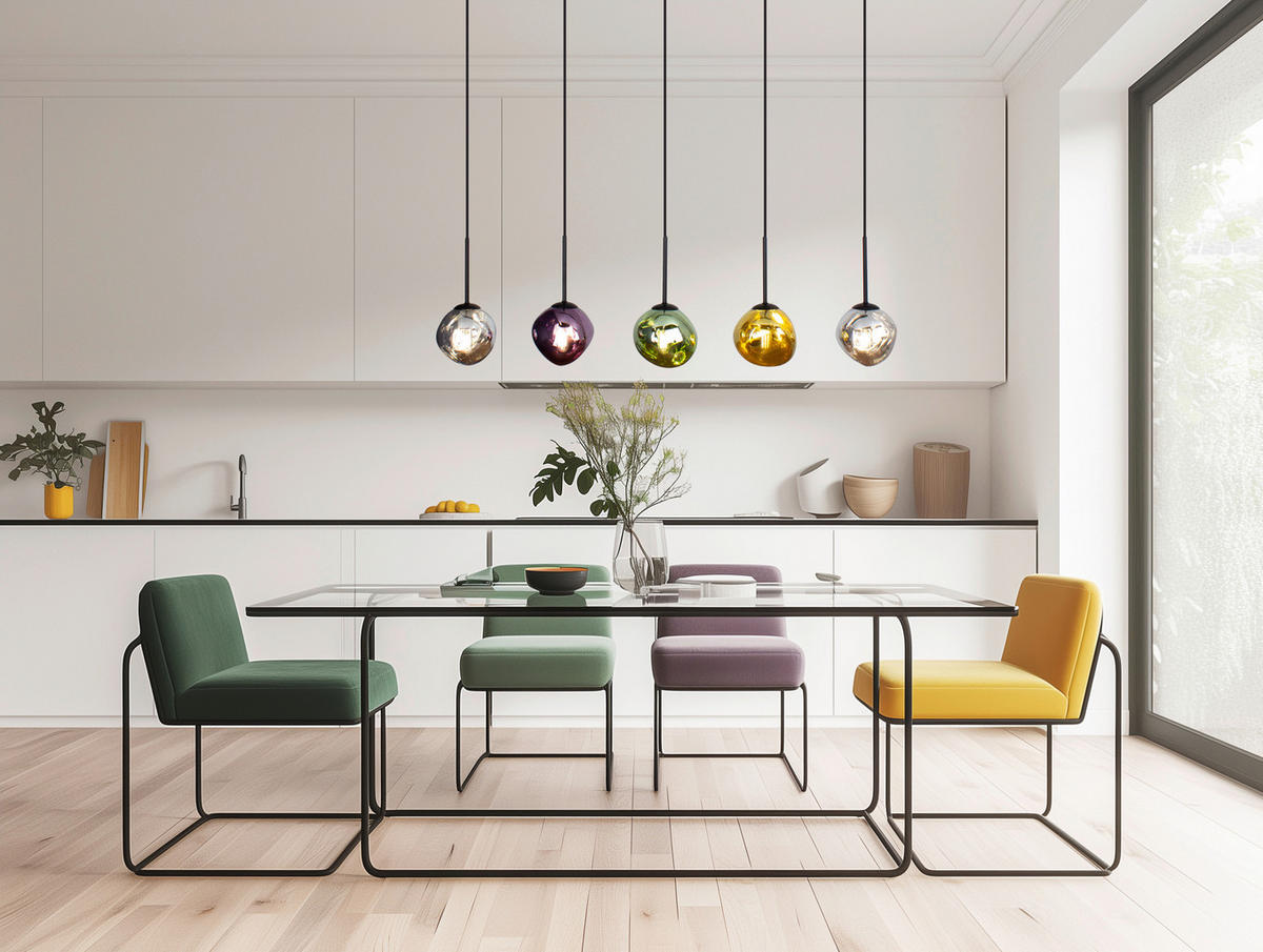 HÄNGELEUCHTE Canopus 115/15/150 cm   - Multicolor, Basics, Glas (115/15/150cm)