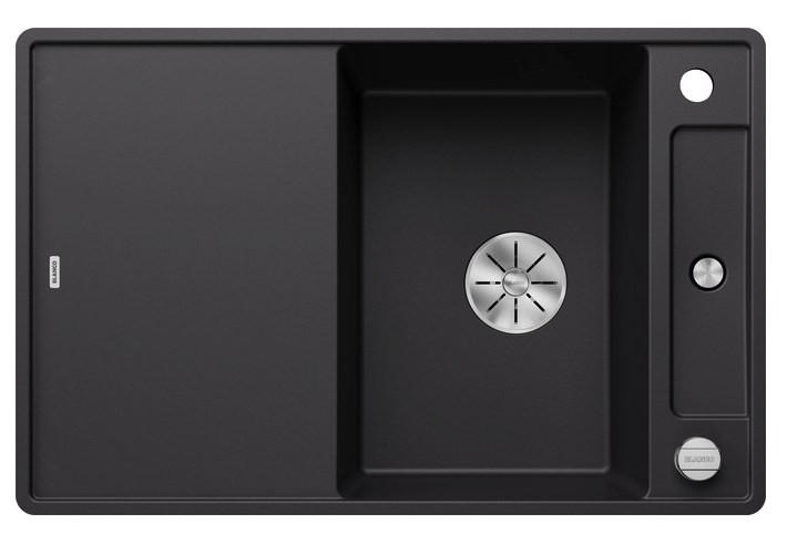 SPÜLE 525842  - Schwarz, Basics, Stein (77/19/50cm) - Blanco