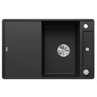 SPÜLE 525842  - Schwarz, Basics, Stein (77/19/50cm) - Blanco