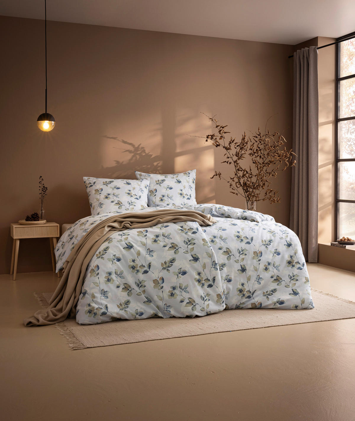 BETTWÄSCHE Atelier Flanell 155/220 cm  - Hellblau, Design, Textil (155/220cm) - Estella